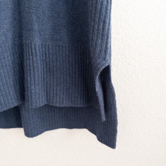 Elie Tahari Sleeveless Blue Cowlneck Wool Cashmere Sweater Size Small - Picture 3 of 6